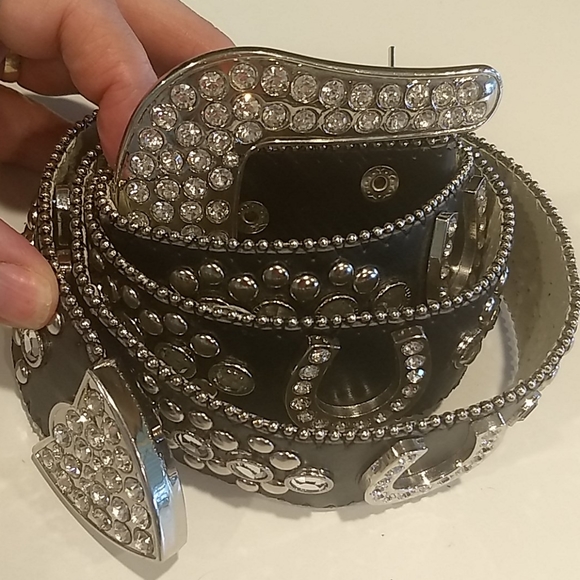NEW Genuine Leather Belt House Shoe silver main image 7